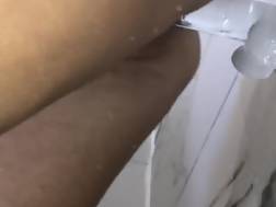 6 min - Hand job rectal shower